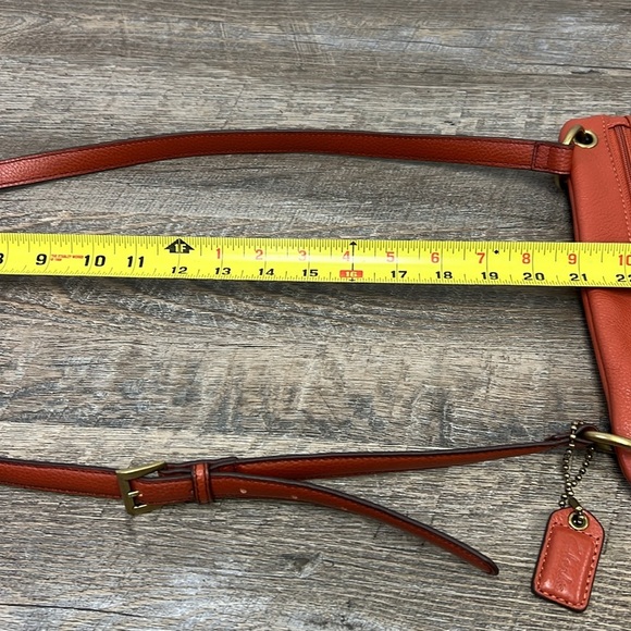 Clarks Pebbled Leather Crossbody Bag - Burnt Orange - Picture 10 of 10